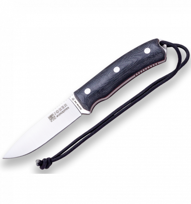 Cutit Joker Bushcrafter cu teaca piele, lama otel inox 10.5 cm, maner micarta [2]