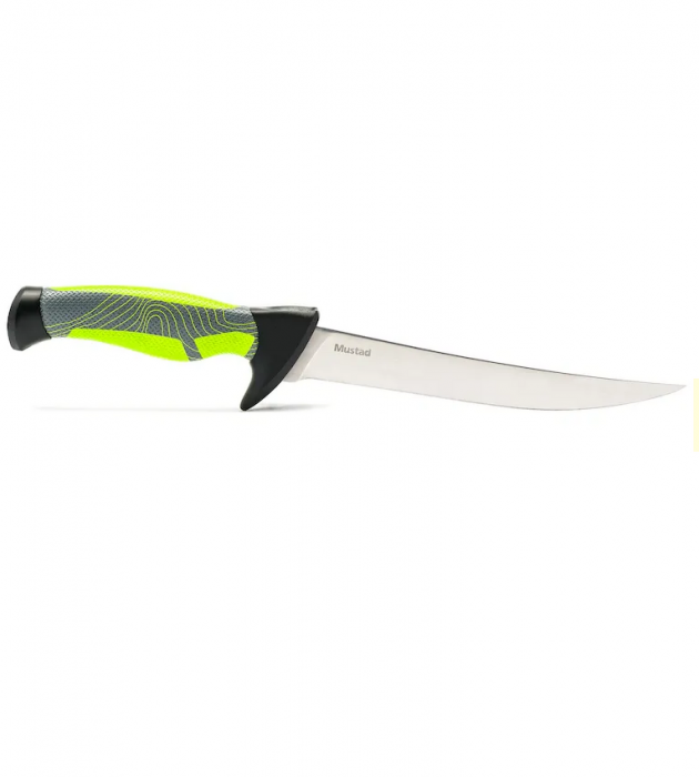 CUTIT DE FILETAT MUSTAD, LAMA TEFLONATA 20.3 CM, VERDE, CU TEACA [2]