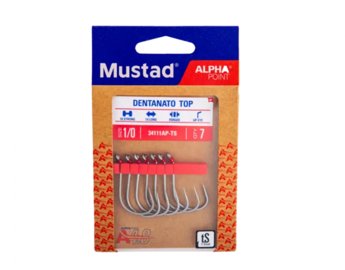Carlige Mustad Denanato Top, nr 1/0, 7 buc / plic [3]