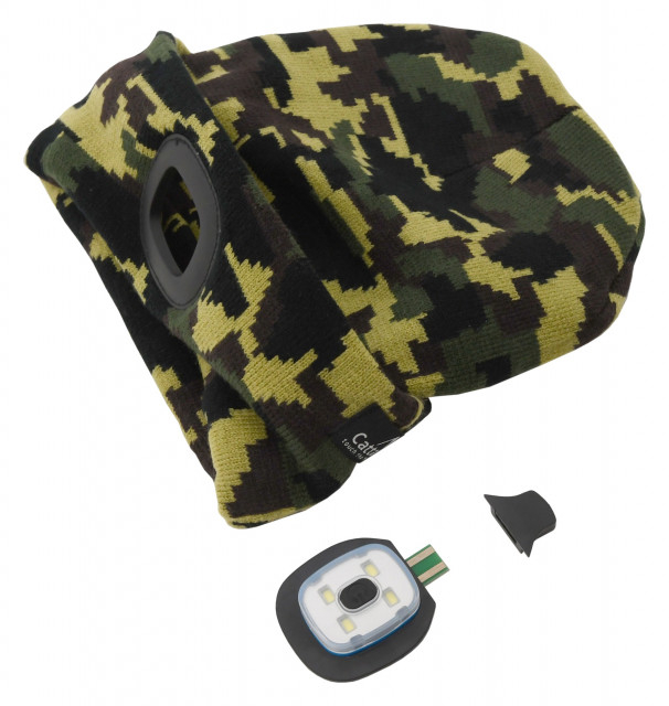 Fes camuflaj cu lanterna cu LED si incarcare usb Cattara [4]