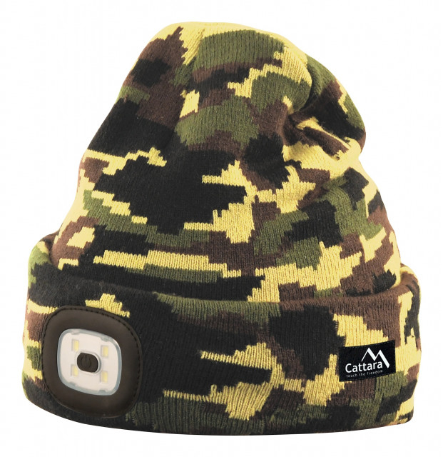 Fes camuflaj cu lanterna cu LED si incarcare usb Cattara [3]