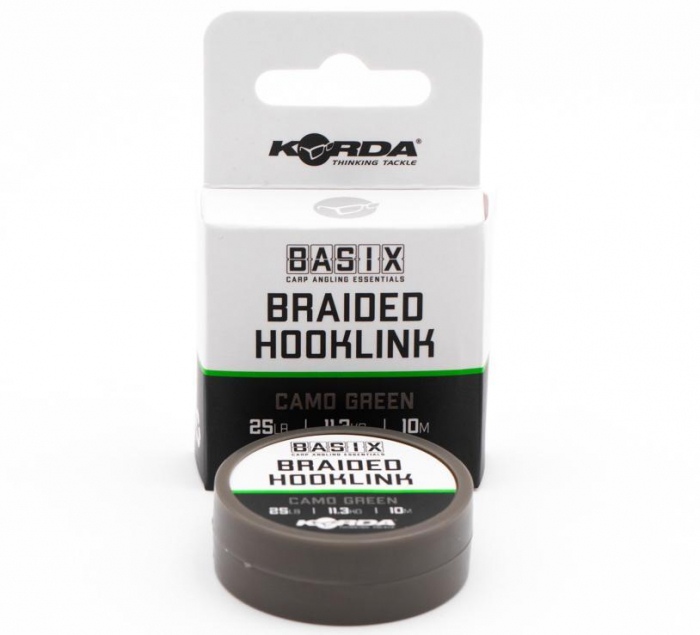 FIR TEXTIL PENTRU LEGAT CARLIGE KORDA BASIX BRAIDED HOOKLINK 25LB/10M [1]