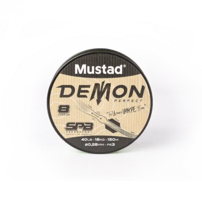 Fir textil Mustad Demon perfect braid 8 chartreuse, 0.08 mm, 3.6 kg, 150 m [2]