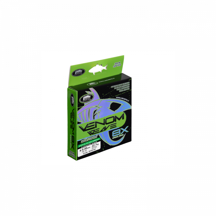 FIR TEXTIL LINEAEFFE VENOM WEAVE BRAID 8X VERDE 0,16MM/10,2KG 150M [2]