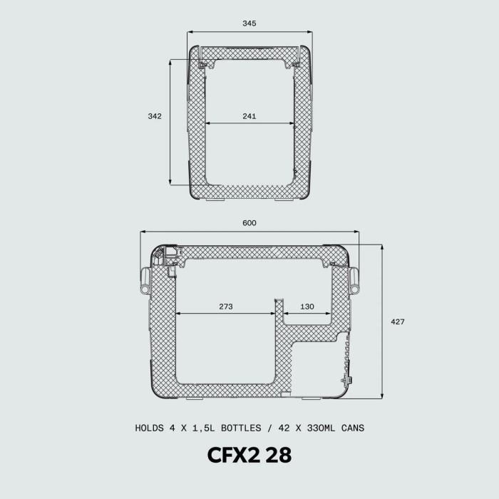 Frigider cu compresor Dometic CFX2 28, 12/24/220V, 28 litri [5]