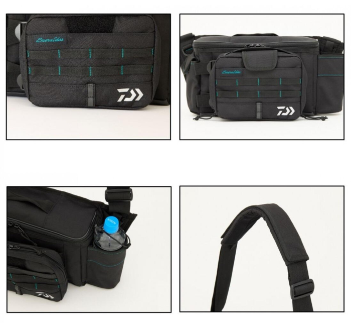 Geanta de umar Daiwa Emeraldas neagra, 11 x 32 x 20 cm [2]