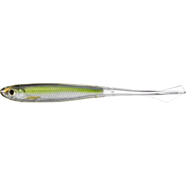 SHAD LIVE TARGET GHOST TAIL MINNOW DROPHOT 9,5CM SILVER/GREEN, 4 BUC / PLIC [1]