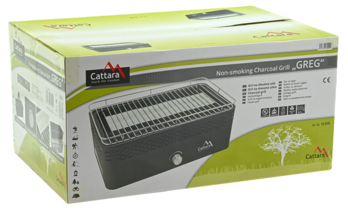 Gratar table top pe carbune Cattara Greg cu ventilator pe baterii, geanta inclusa [7]