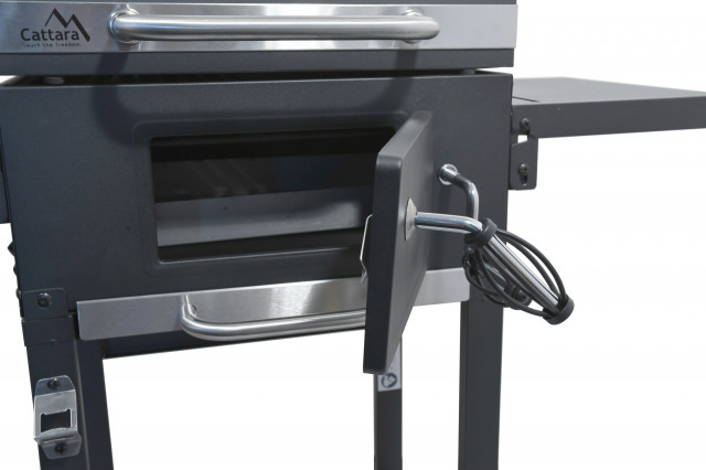 Gratar pe carbune Royal Partener Cattara fonta/otel 97 x 98 x 35 cm negru [6]