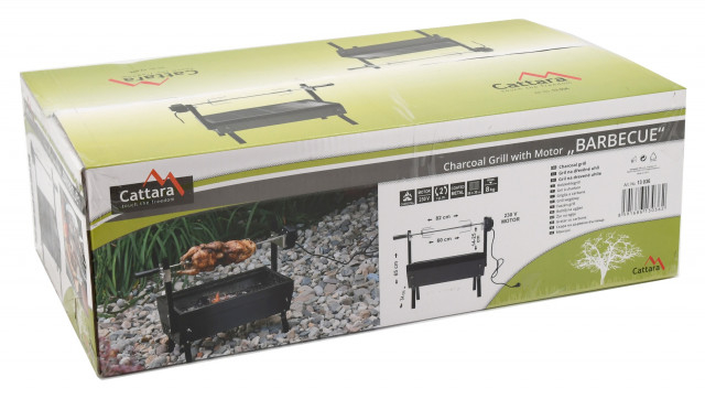 Gratar pe carbuni Cattara Barbeque cu rotisor electric 230 V [6]