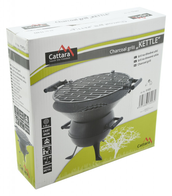 Gratar pe carbuni KETTLE grila din fonta 35 cm Cattara [6]