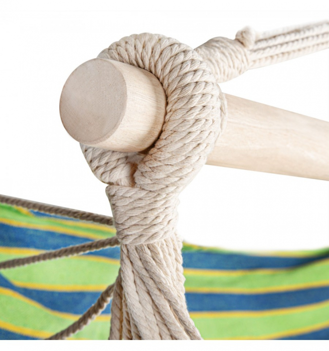 Hamac dublu Spokey bench deluxe verde [3]