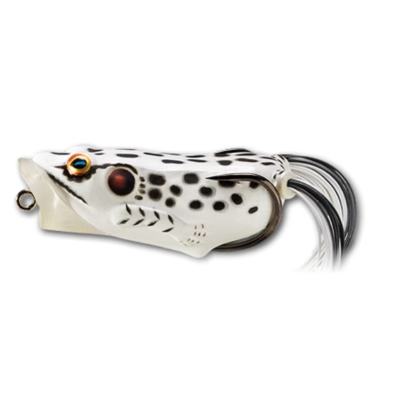 BROASCA LIVE TARGET HOLLOW BODY FROG POPPER 6,5CM/14G ALBINO/WHITE [1]