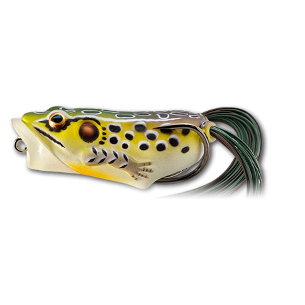 BROASCA LIVE TARGET HOLLOW BODY FROG POPPER 6,5CM/14G EMERALD/BROWN [1]