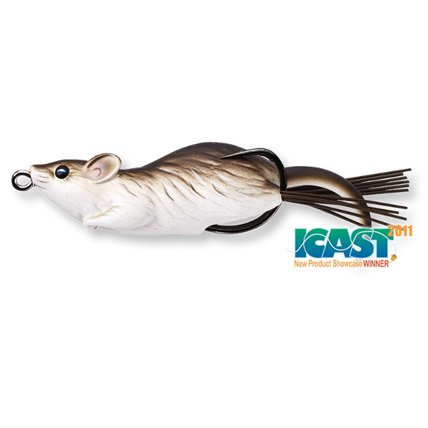 SOARECE LIVE TARGET HOLLOW BODY MOUSE WALKING BAIT 7CM/14G BROWN/WHITE [1]