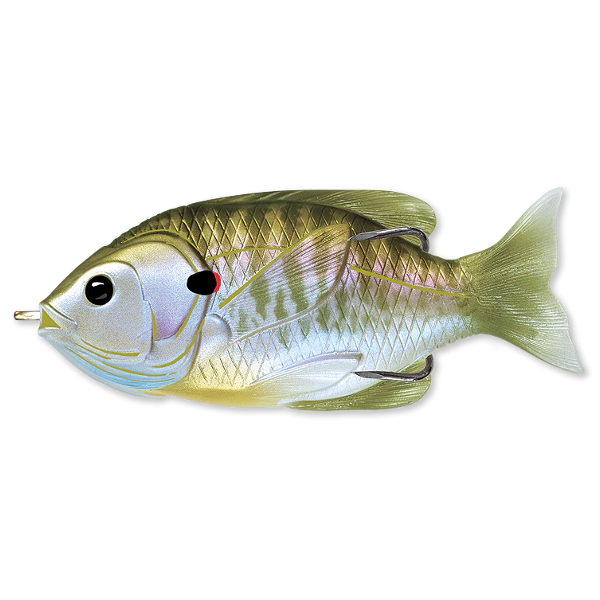 SWIMBAIT LIVE TARGET HOLLOW BODY SUNFISH WALKING BAIT 9CM/18G FLOATING NATURAL/OLIVE BLUEGILL [1]