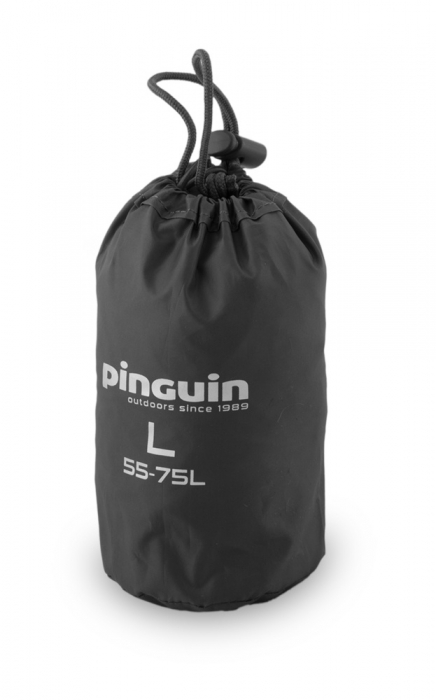 Husa ploaie rucsac Pinguin L 55-75 litri, neagra [2]