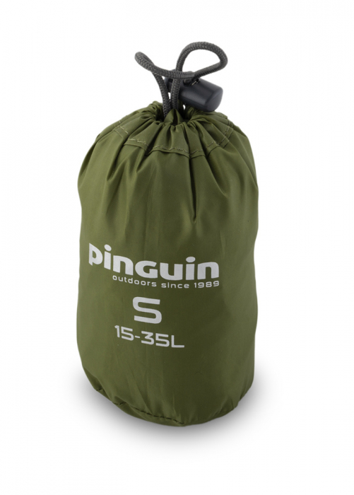 Husa ploaie rucsac Pinguin S 15-35 litri, kaki [3]