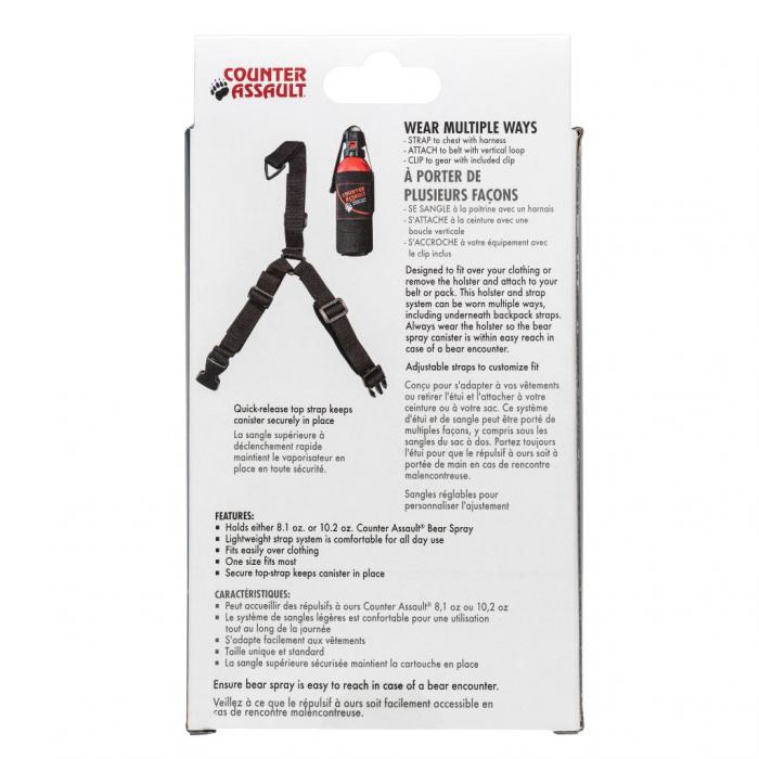 Husa spray urs universala, prindere la piept, Counter Assault [6]