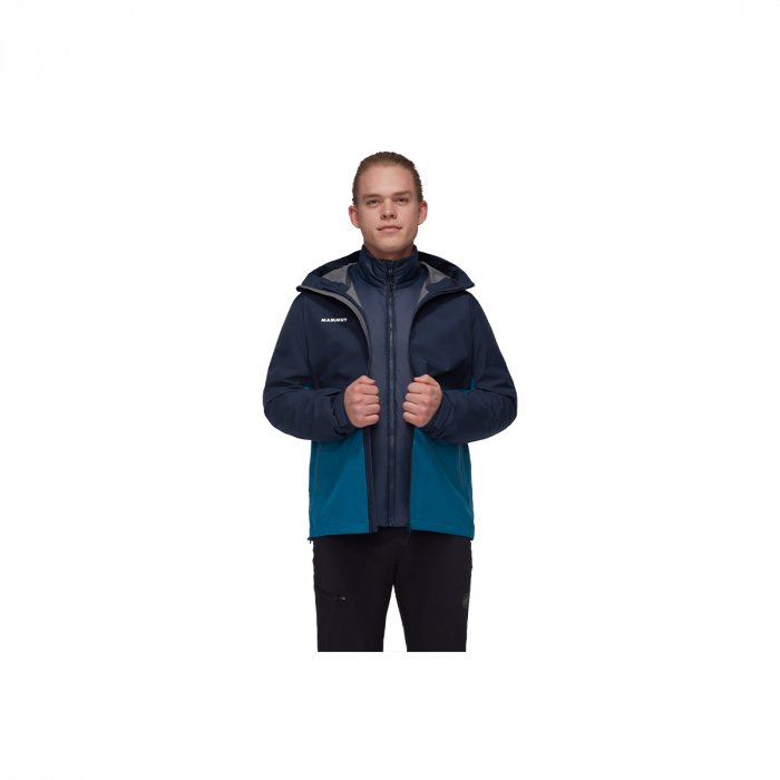 Jacheta barbati Mammut Alto Light 3 IN 1 HS hooded deep ice marine [3]