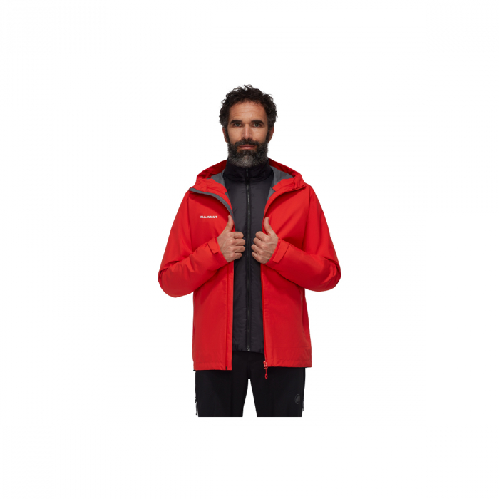 Jacheta barbati Mammut Alto Light 3 IN 1 HS hooded red black [3]