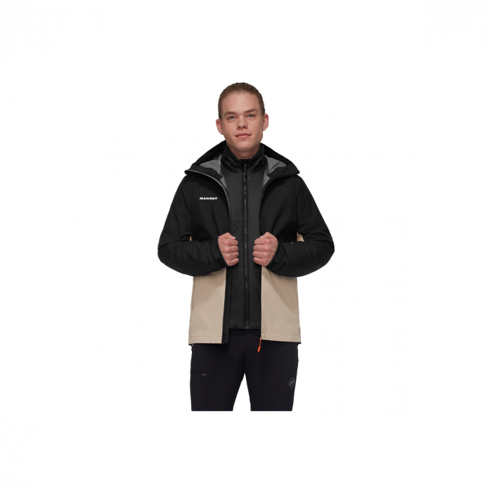 Jacheta barbati Mammut Alto Light 3 IN 1 HS hooded savannah black [3]