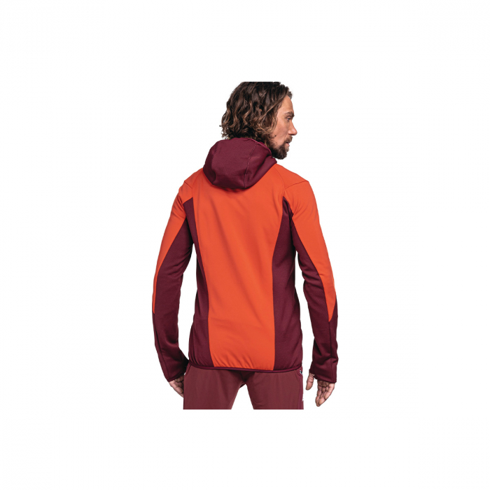 Jacheta fleece barbati Shoffel Lodron hoody poinciana [5]