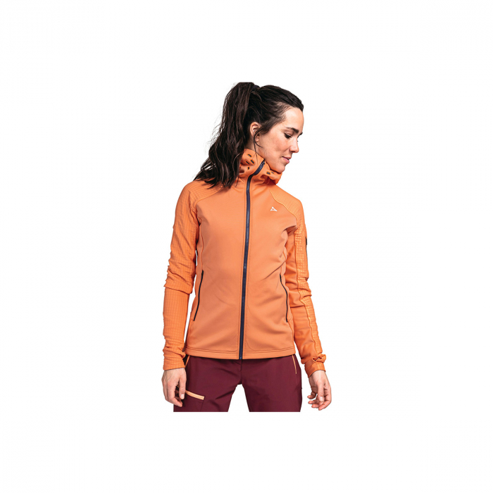 Jacheta fleece dama Shoffel Rotbach hoody melon [3]