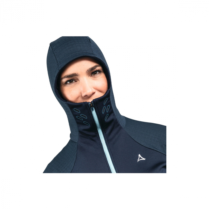 Jacheta fleece dama Shoffel Rotbach hoody navy blazer [5]