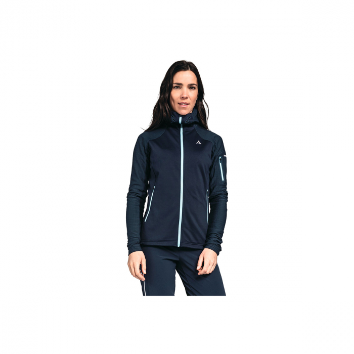 Jacheta fleece dama Shoffel Rotbach hoody navy blazer [3]