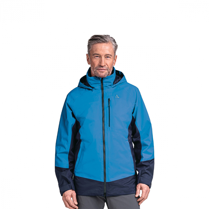 Jacheta impermeabila barbati Schoffel Stanzach zip in directorial blue [3]