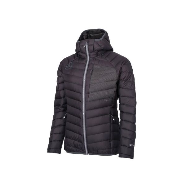 Jacheta puf dama Ternua Vilma hood down black [1]
