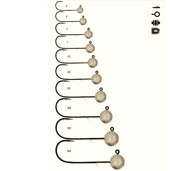 JIG MUSTAD NR. 6/0, 30 GRAME, 25 BUC / PLIC [2]
