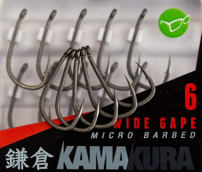 CARLIGE KORDA KAMAKURA WIDE GAPE BARBED NR.8, 10 BUC / PLIC [2]