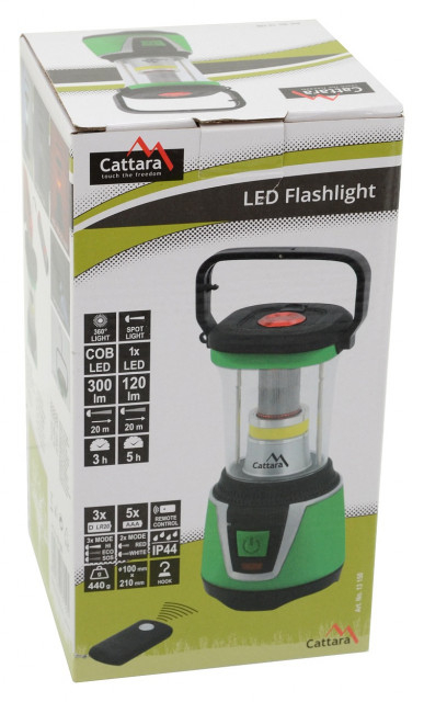 Felinar camping cu LED si telecomanda, 300 lm Cattara [8]
