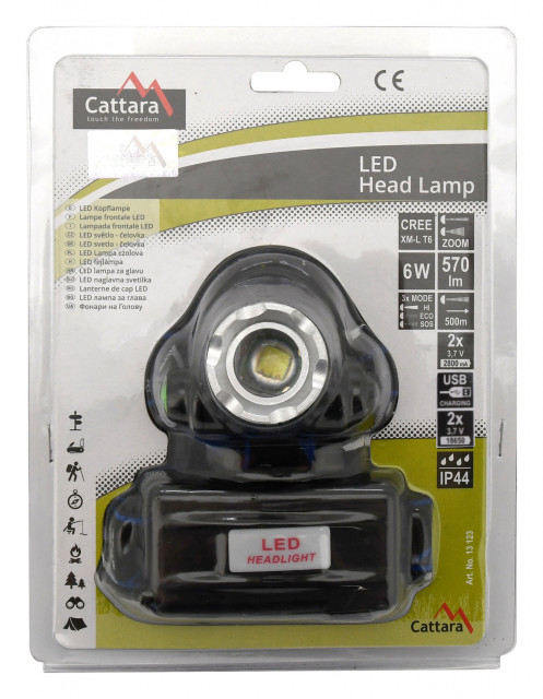 Lanterna frontala LED 570 lm Zoom Cattara [7]