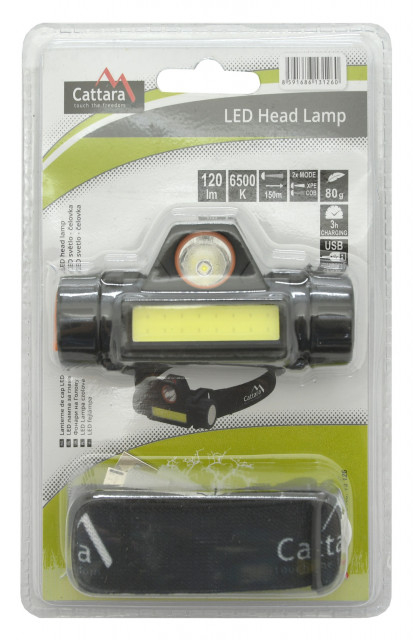 Lanterna frontala reincarcabila 120 lm Cattara [8]