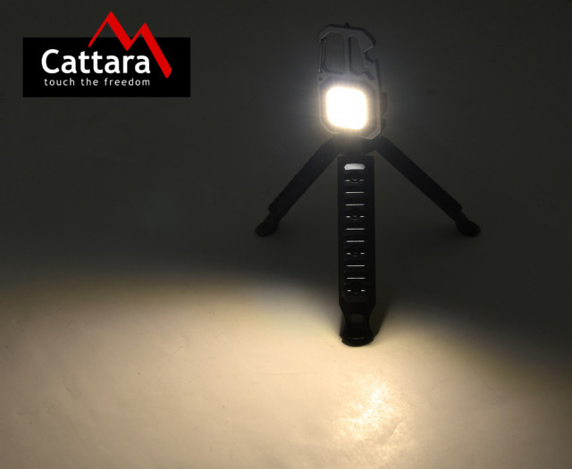 Lanterna multifunctionala LED 600 lm Cob cu tripod pliabil Cattara [7]