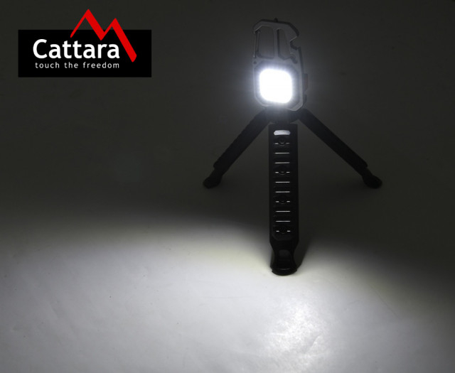 Lanterna multifunctionala LED 600 lm Cob cu tripod pliabil Cattara [6]