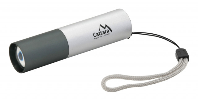 Lanterna reincarcabila LED 120 lm Zoom Silver Cattara [1]