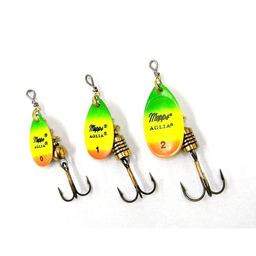 ROTATIVA MEPPS AGLIA FLUO TIGER, NR 1, 3,5 GRAME [1]