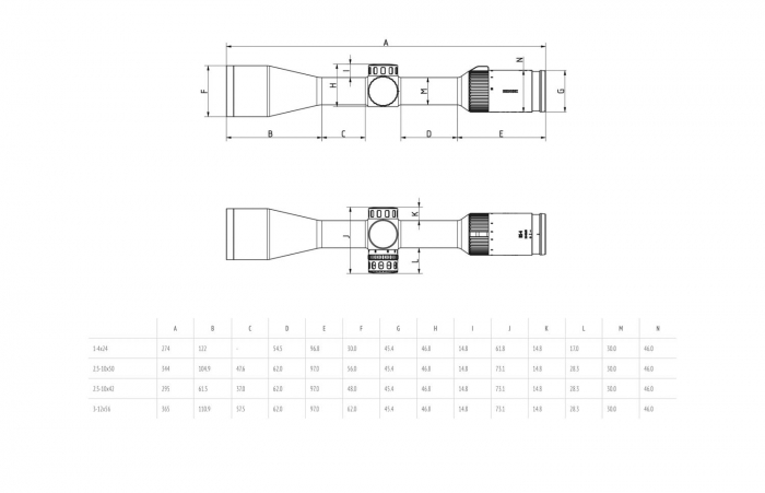 Luneta Minox RS-4 2,5-10X50 4/IR [4]