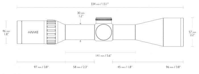 LUNETA HAWKE VANTAGE WA 2,5-10×50 L4A/IR/30MM [2]