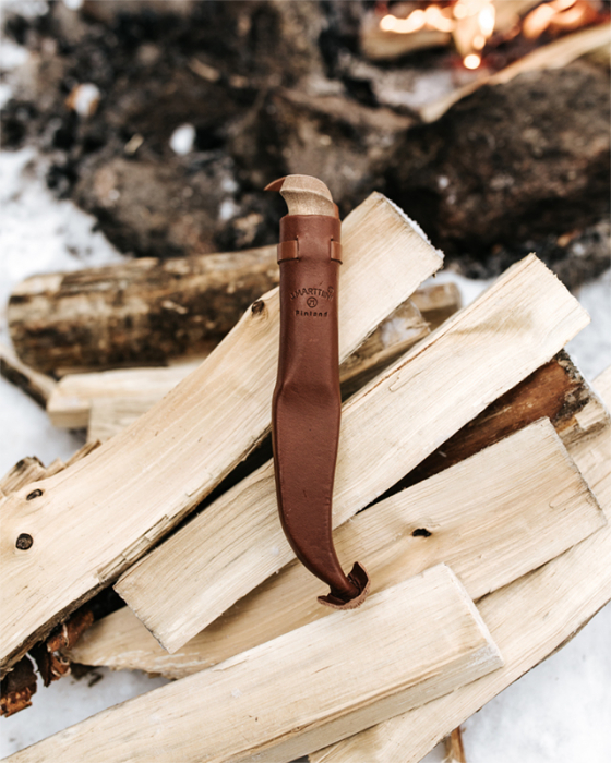 Cutit Marttiini Lynx Lumberjack otel carbon cu teaca piele [4]