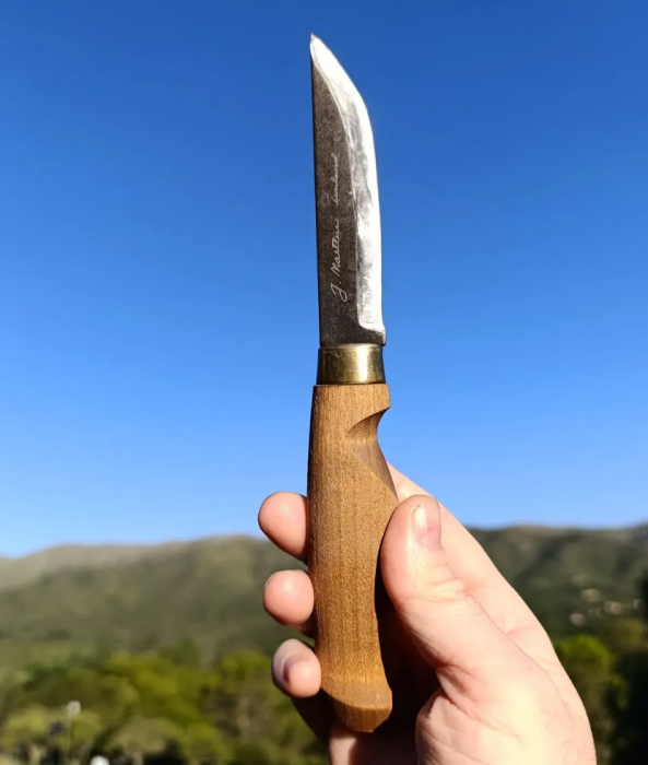 Cutit Marttiini Lynx Lumberjack otel carbon cu teaca piele [3]