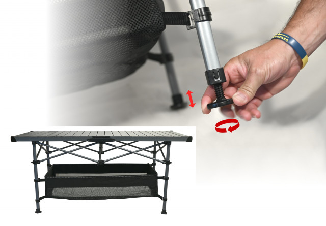 Masa camping pliabila 123x55cm Cattara Roll [5]