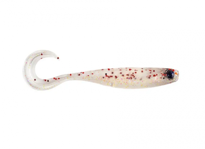 Shad Mustad Mezashi curly tail minnow 9 cm clear magic, 6 buc / plic [1]