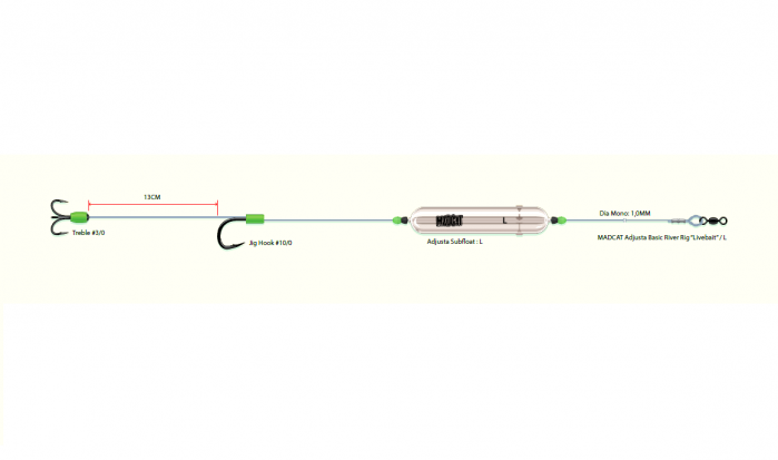 MONTURA MADCAT ADJUSTA P RIVER LIVEBAIT 3/0-10/0/160CM/60G [1]
