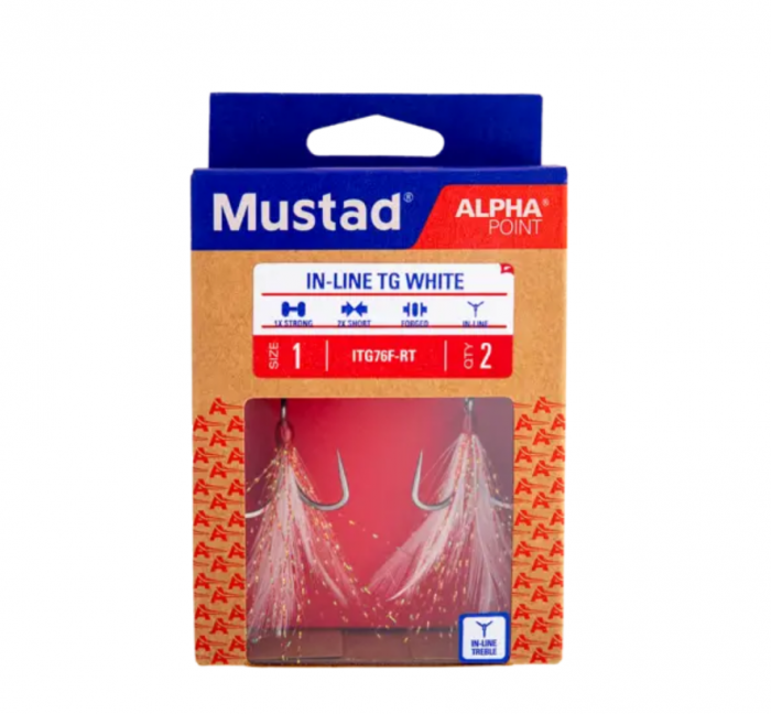 Ancora tripla Mustad red tinse, nr 1, 2 buc / plic [2]