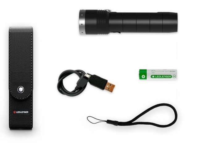 LANTERNA LED LENSER MT10, 1000 LUMENI, REINCARCABILA, CU HUSA [3]